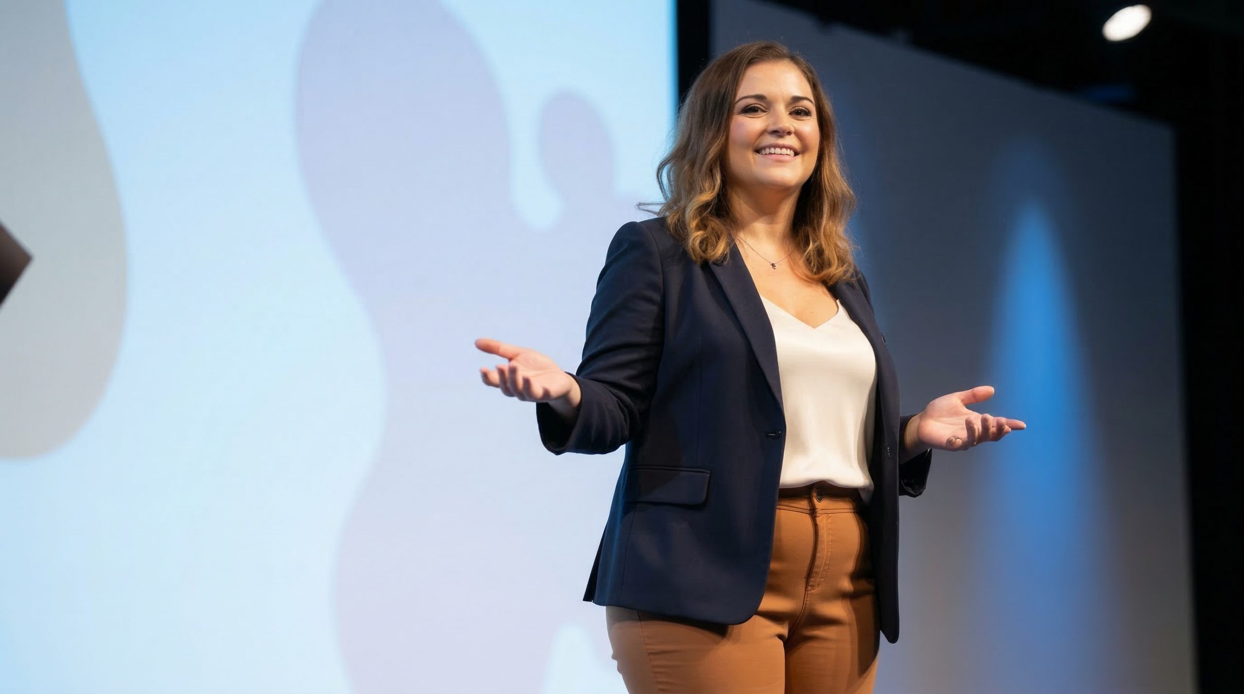 Lauren presenting