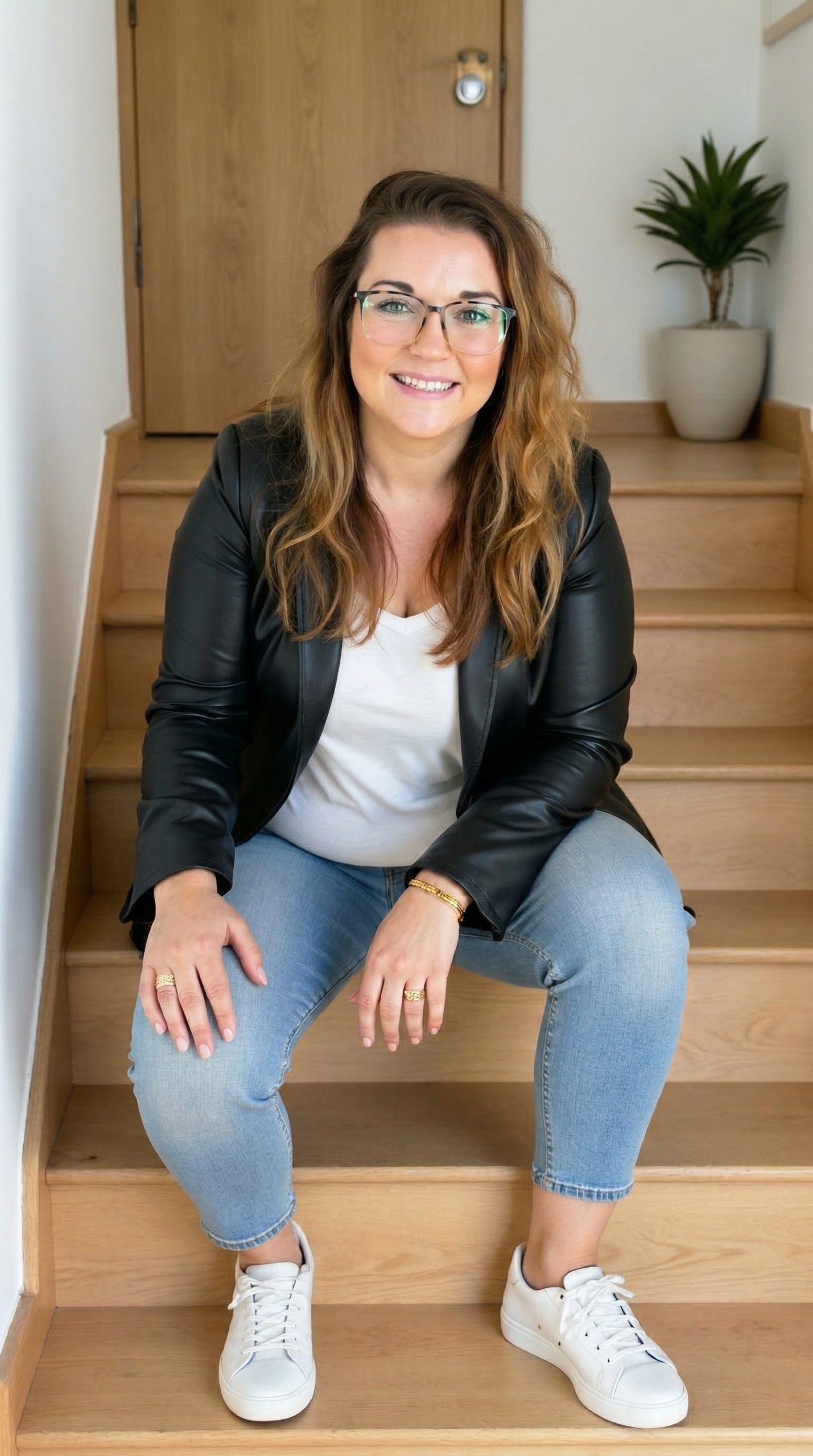 Lauren Apple — leather jacket